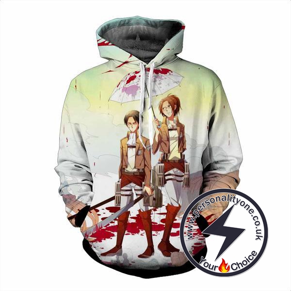 Attack On Titan - Levi Ackerman 3D - Attack On Titan Hoodies